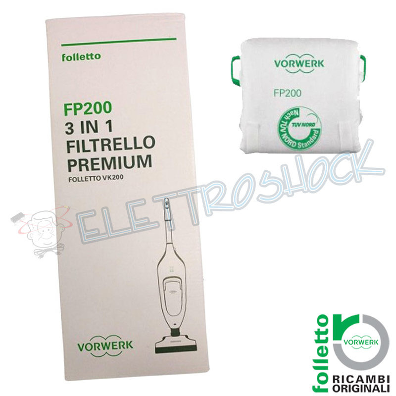 Sacchetti Folletto VK 200 Filtrello Premium (6PZ)